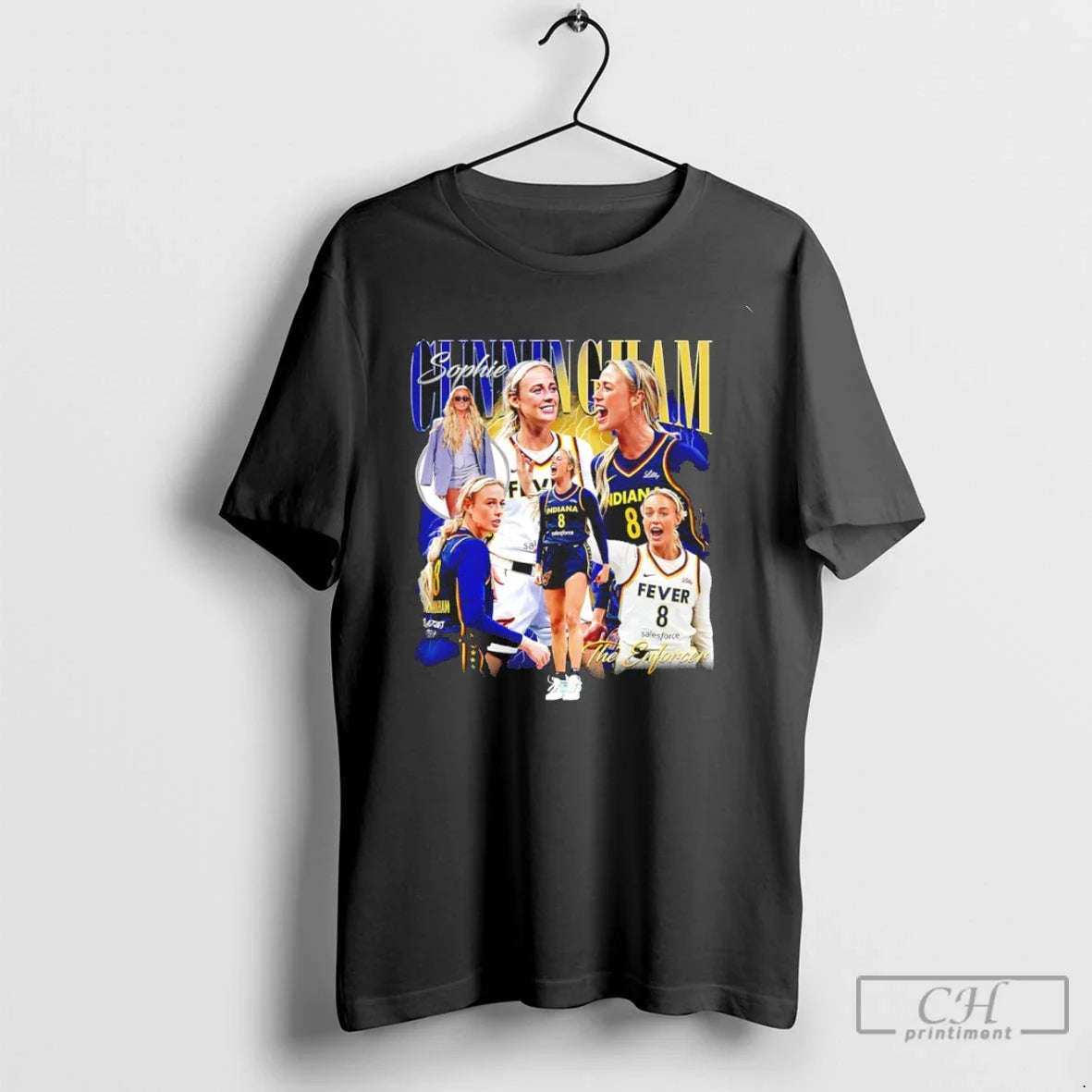 Premium Sophie Cunningham Enforcer Indiana Fever 90S Bootleg Hoodie