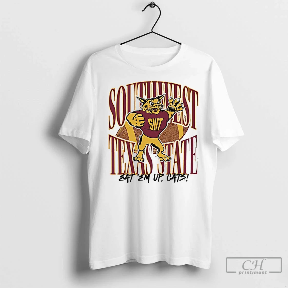 Premium Southwest Texas State Eat Em Up Cats 1990S Mascot TShirt