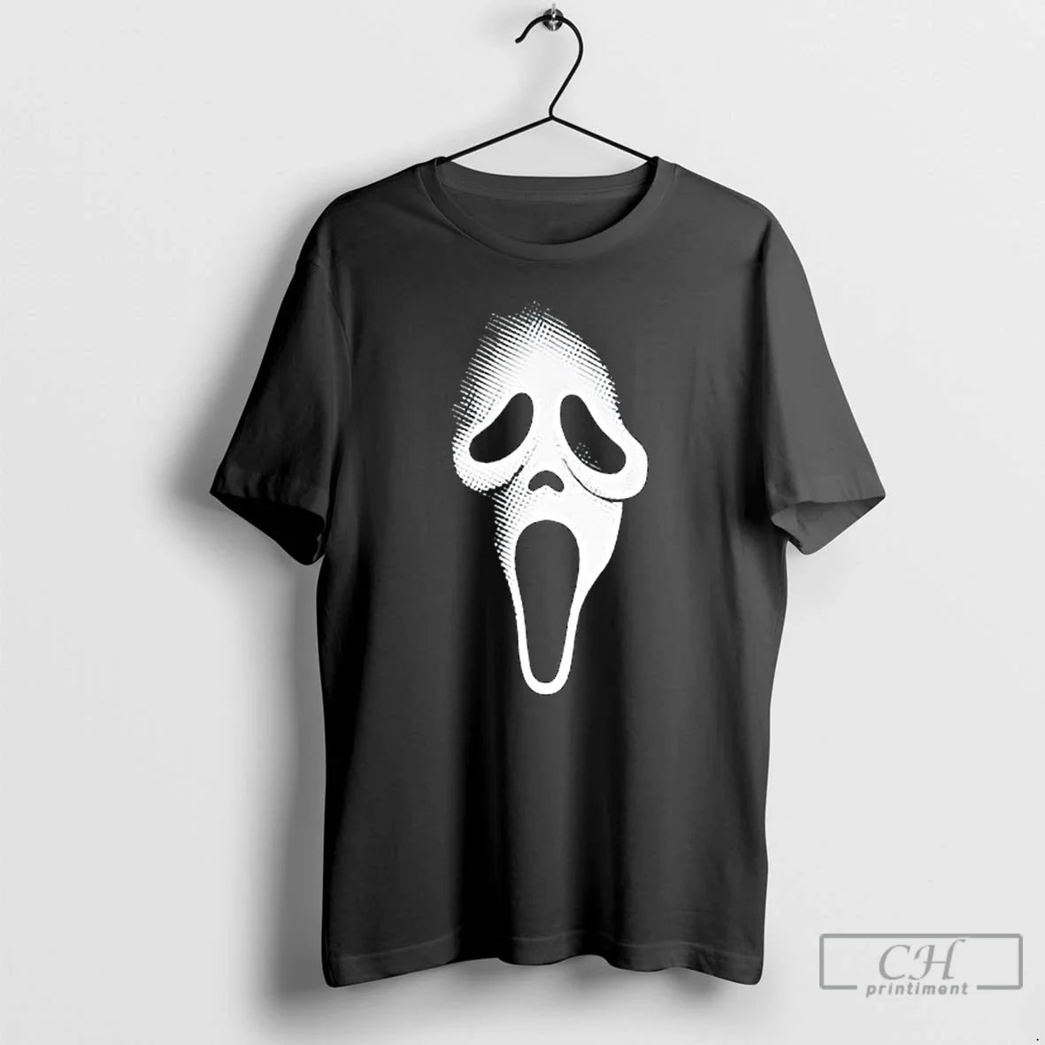 Premium Spooky Scary Ghost Face Horror Party Mask Halloween Costume T