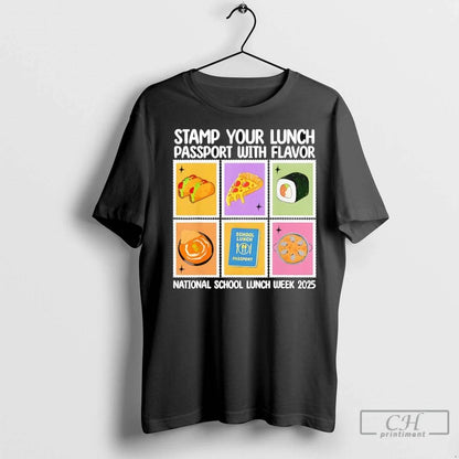 Premium Stamp Your Lunch Passport Flavor National School Lunch Week