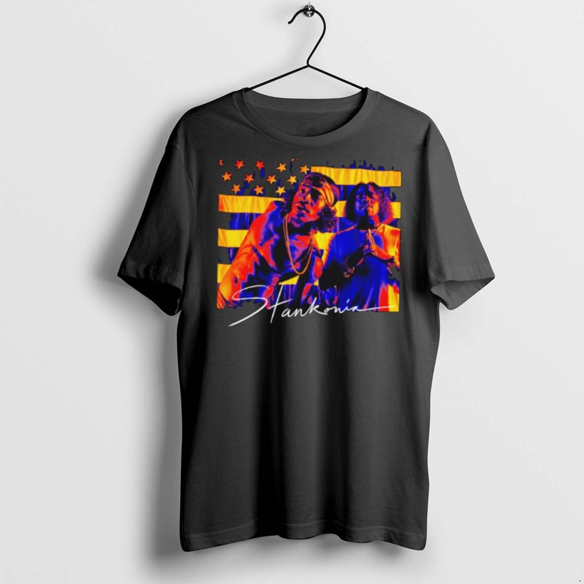 Premium Stankonia Color Photo Usa Flag T Shirts Tee Elegant Gift