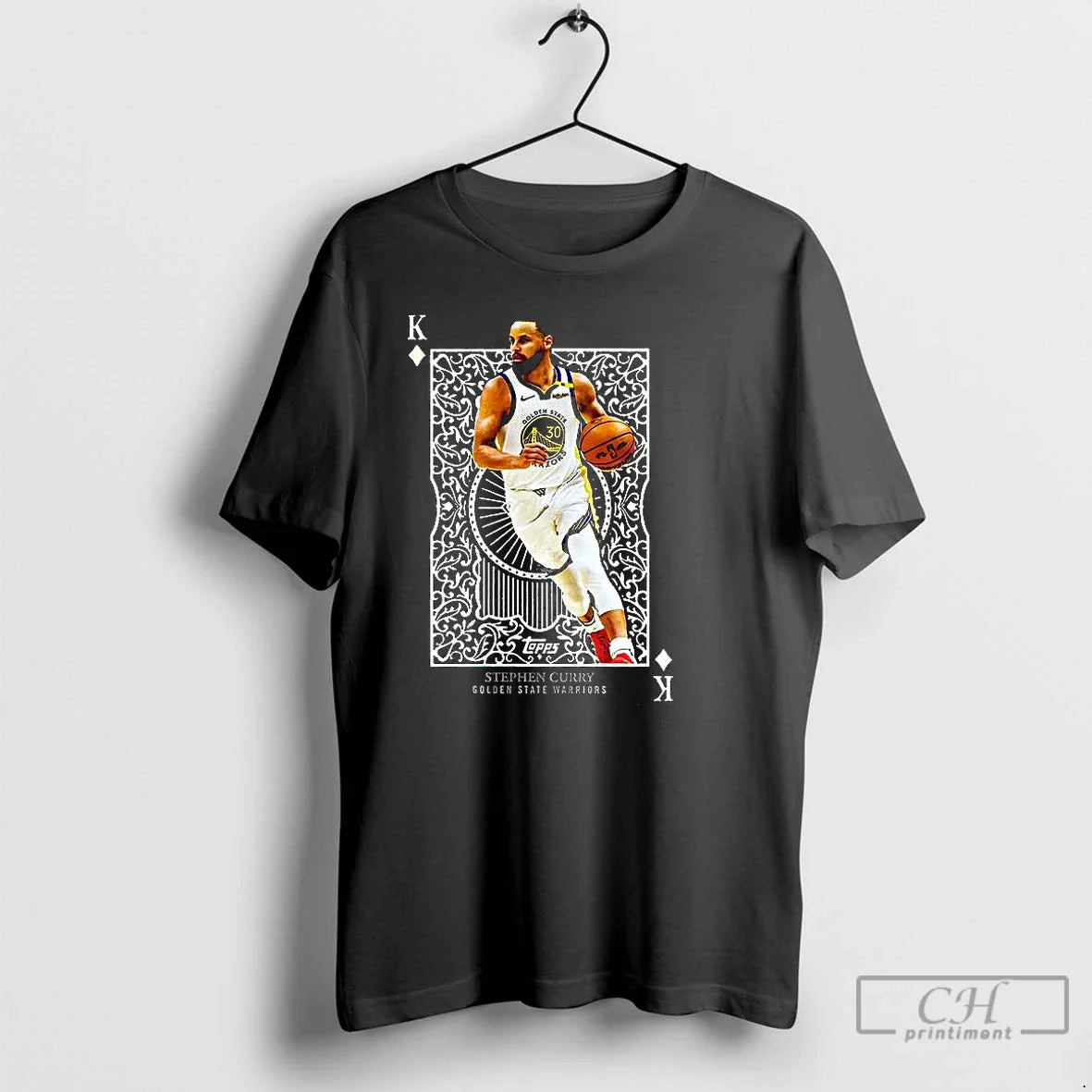 Premium Stephen Curry Golden State Warriors Nba King Hearts Card T