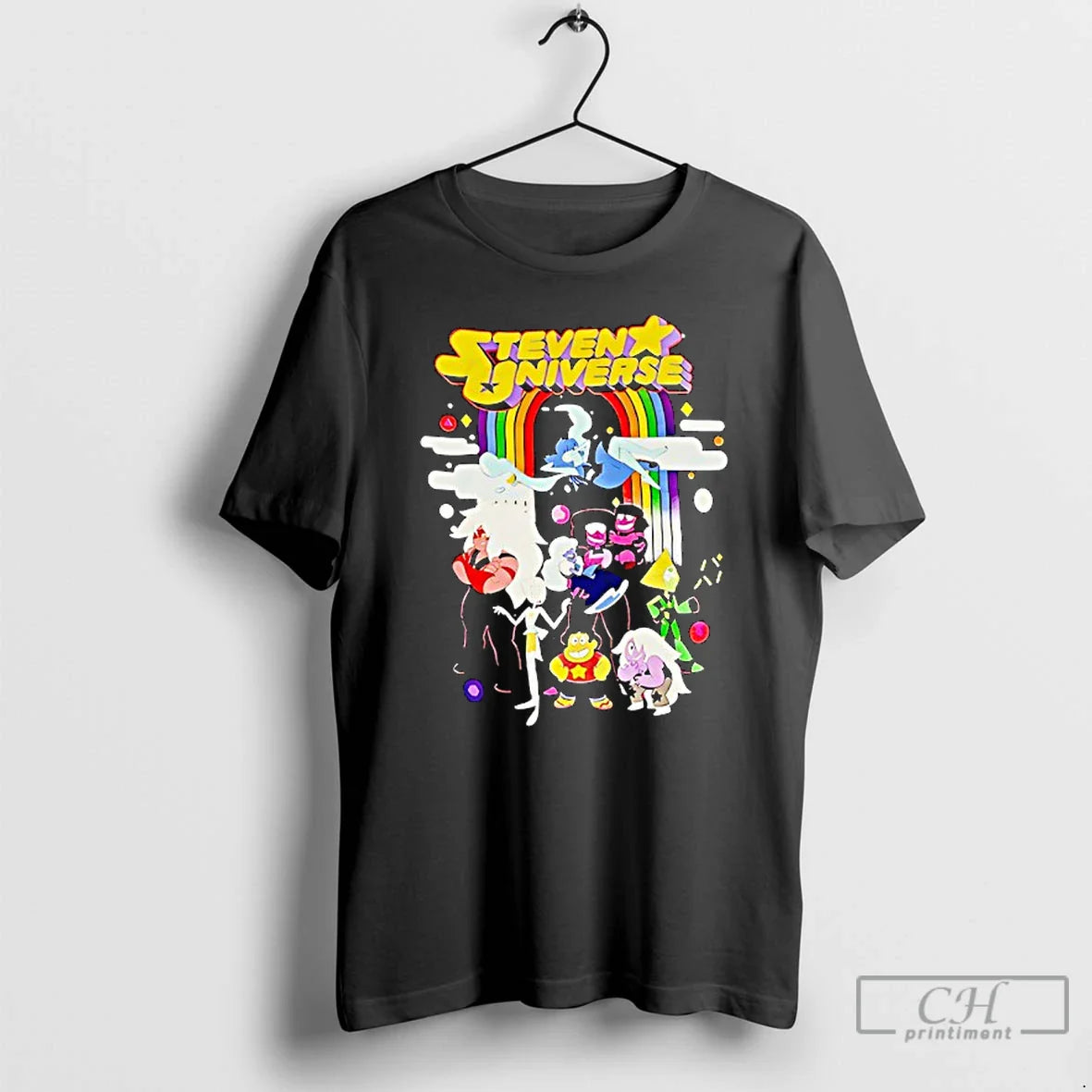Premium Steven Universe Crystal Gems Characters Rainbow Tank Top