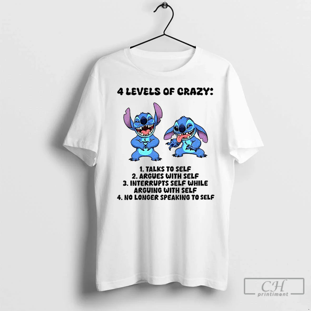Premium Stitch 4 Levels Crazy Talks To Self Argues Self Interrupts