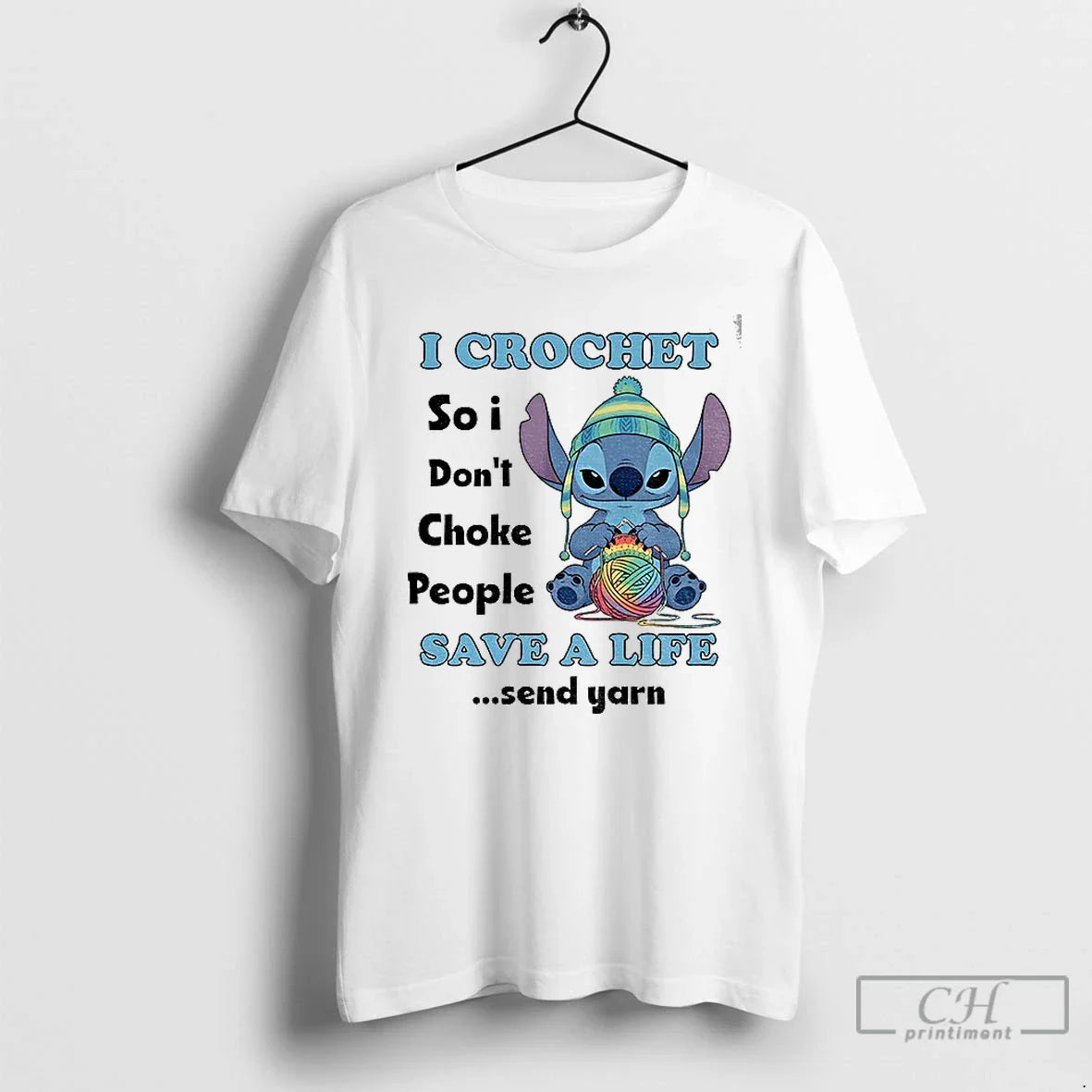 Premium Stitch I Crochet So I Dont Choke People Save Life Send Yarn