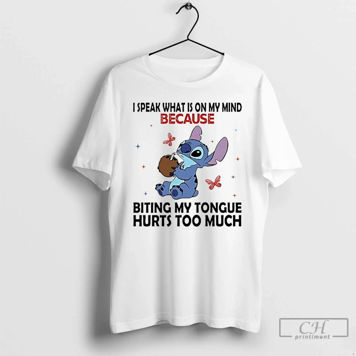 Premium Stitch I Speak What Is My Mind Because Biting My Tongue Hurts