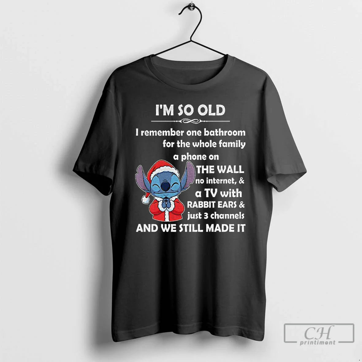 Premium Stitch Im So Old I Remember One Bathroom Whole Family Phone