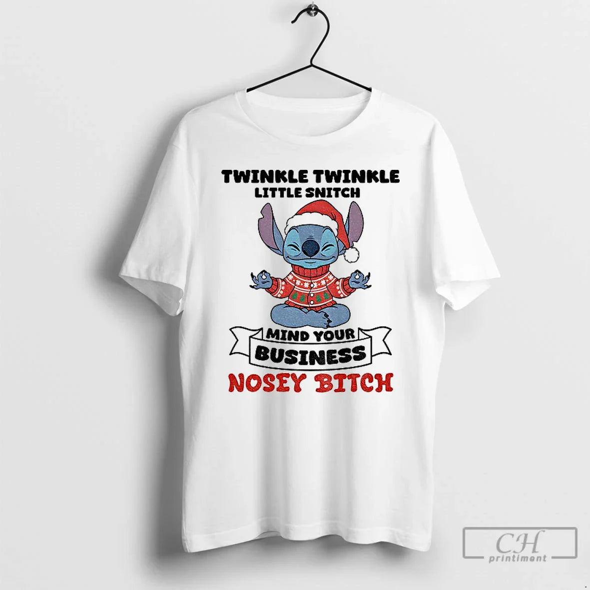 Premium Stitch Santa Claus Twinkle Twinkle Little Snitch Mind Your