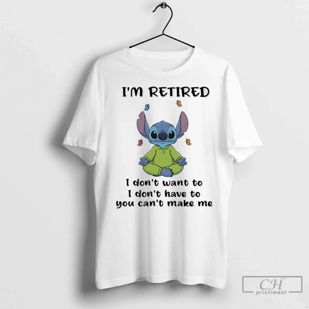 Premium Stitch Yoga Im Retired I Dont Want To I Dont Have To You Cant