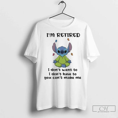 Premium Stitch Yoga Im Retired I Dont Want To I Dont Have To You Cant