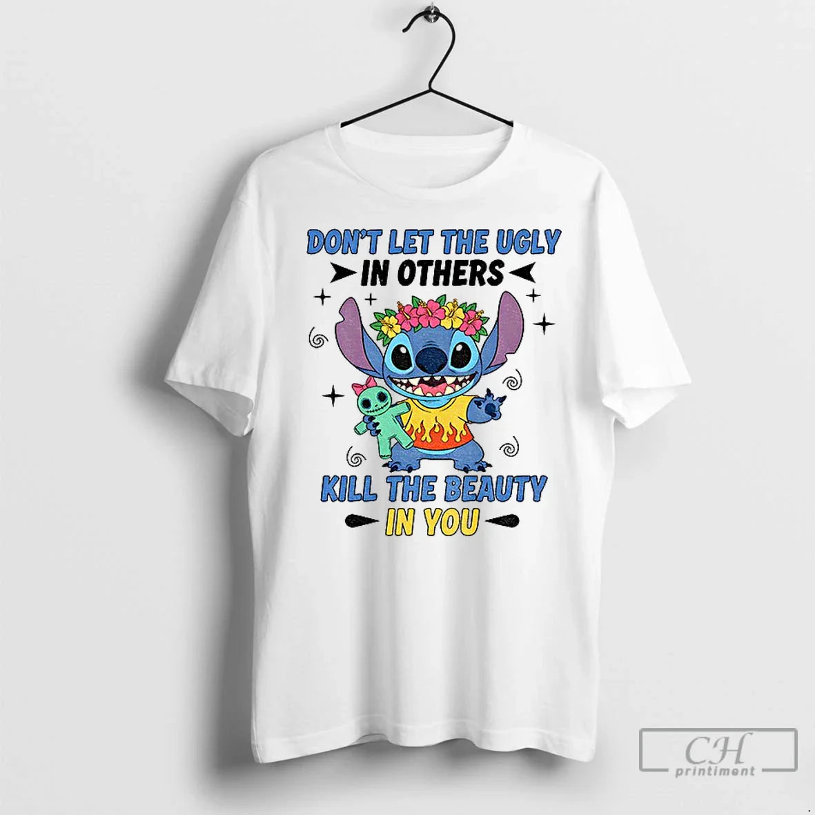Premium Stitch Dont Let Ugly Others Kill Beauty You Tee Classic