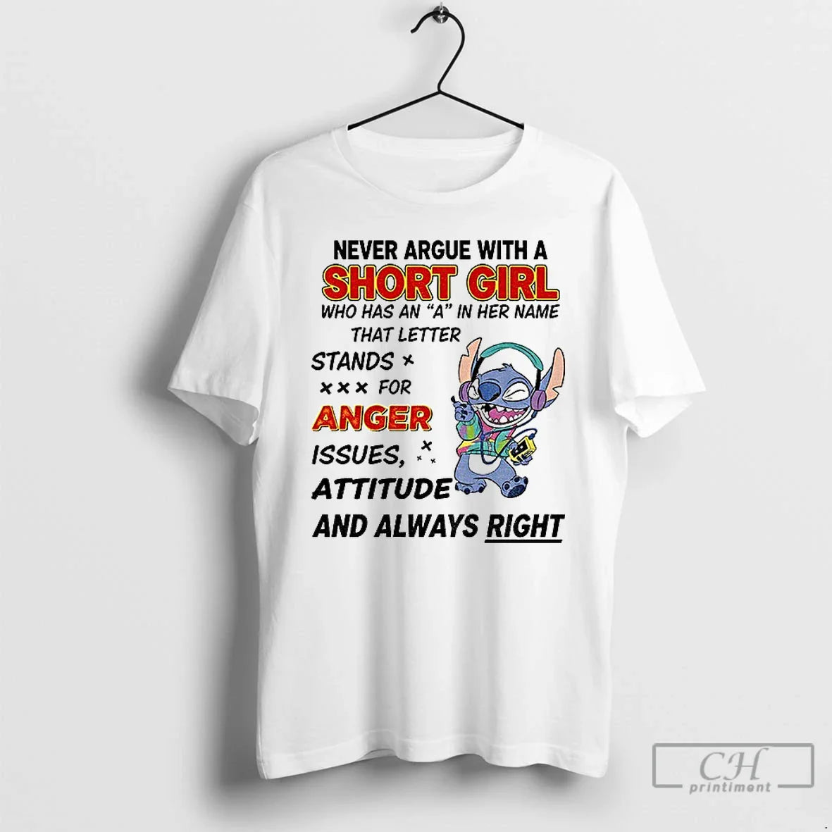 Premium Stitch Never Argue Short Who Has Her Name Long Sleeve Retro