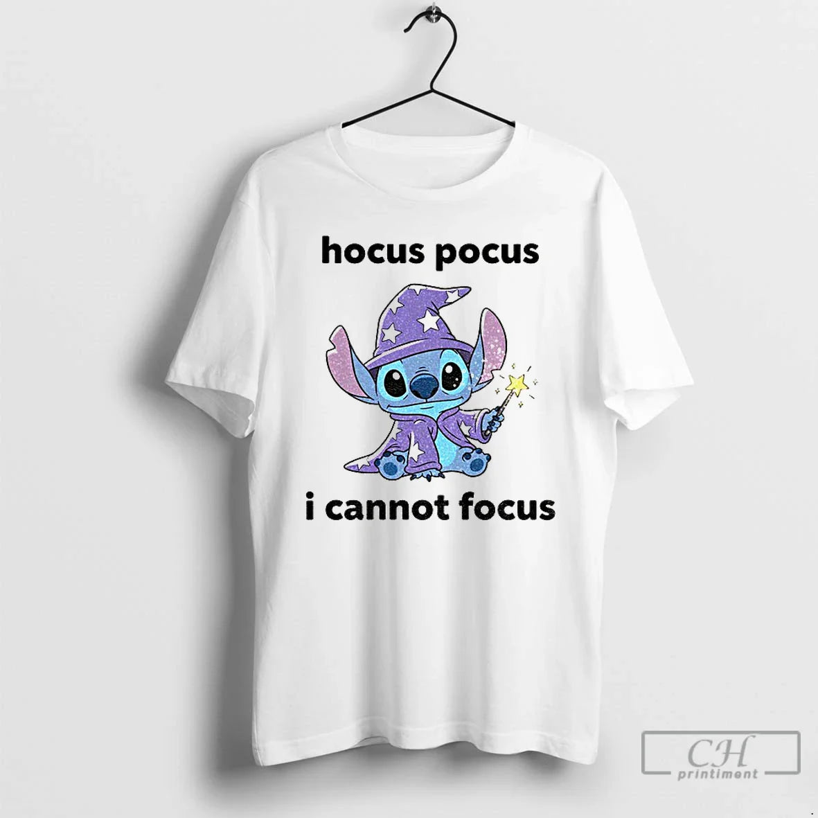 Premium Stitch Witch Hocus Pocus I Cannot Focus T Shirts Long Sleeve