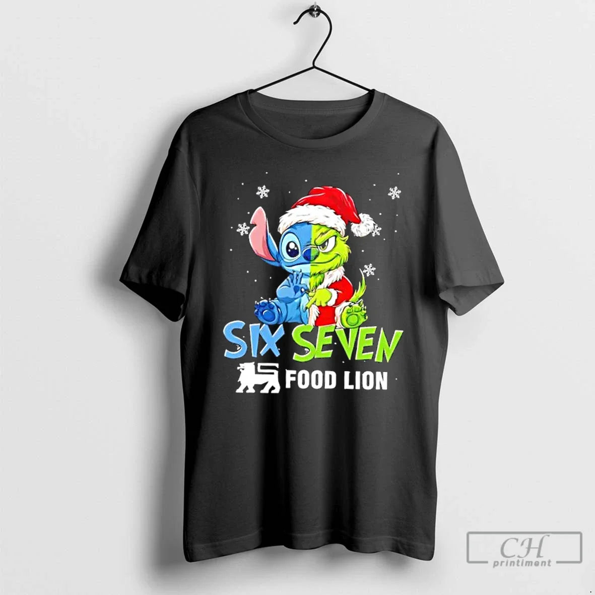 Premium Stitch X Grinch Food Lion Six Seven Sweatshirt Unique Design