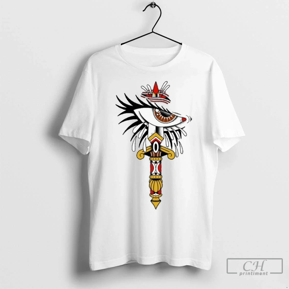 Premium Stray From Path Tattoo Eye Dagger Tank Top Stylish Art