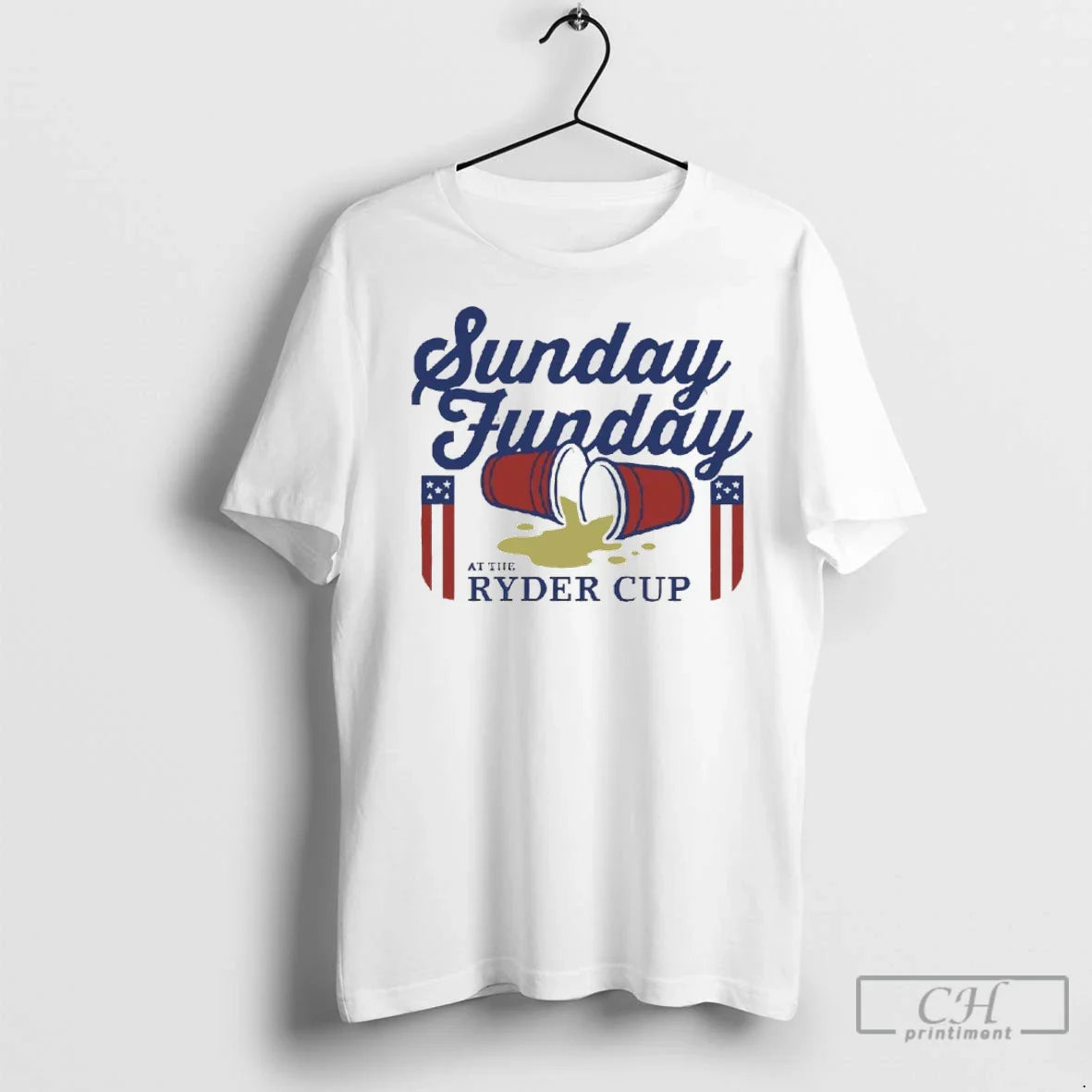 Premium Sunday Funday Ryder Cup Golf 2025 TShirt Trendy Merch