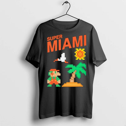 Premium Super Miami Pixel Miami Hurricanes T Shirts TShirt Designer