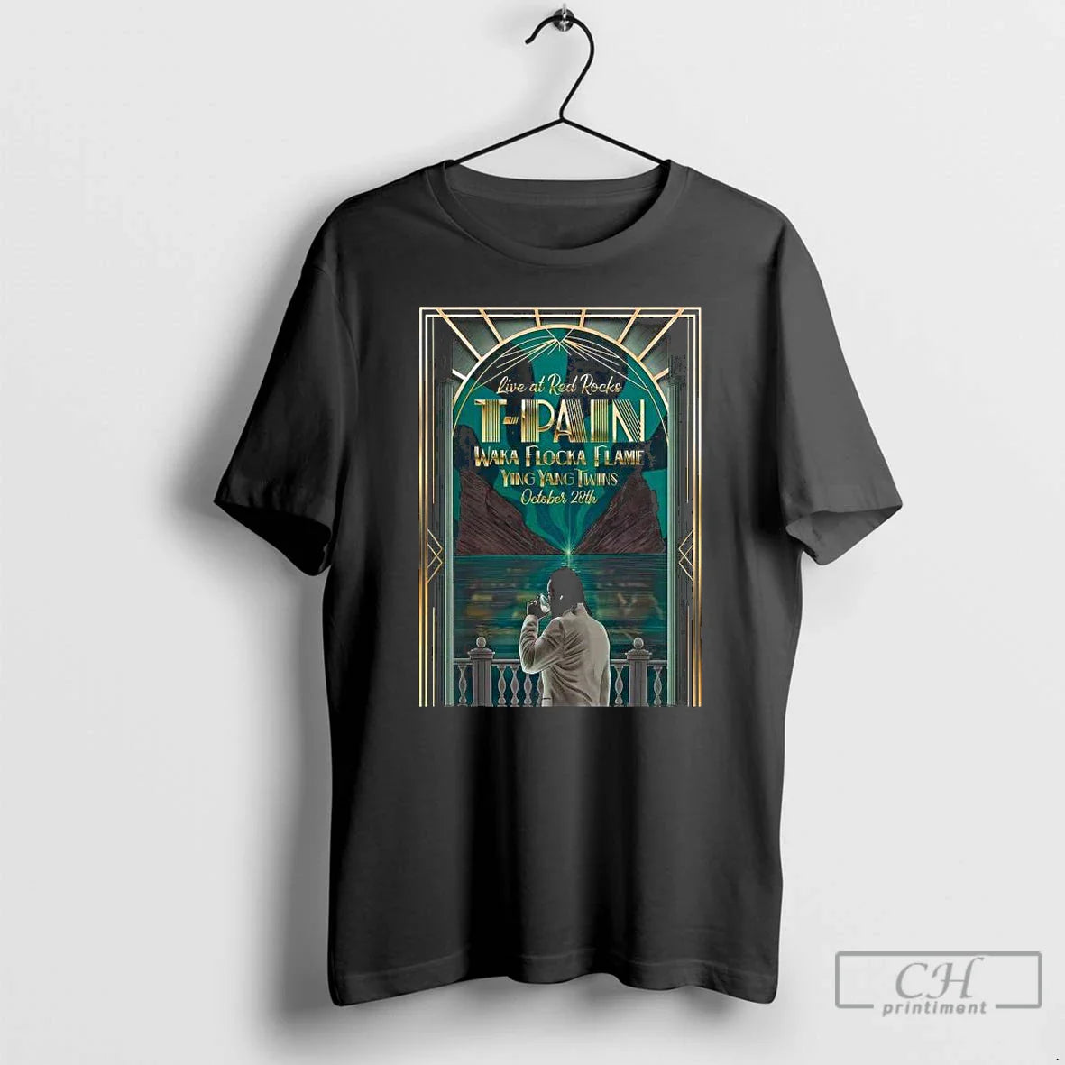 Premium T Pain Red Rocks Amphitheatre October 28 2025 Long Sleve T