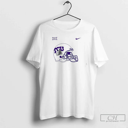 Premium Tcu Horned Frogs Football Helmet 2 Sided T Shirts Sweatshirt
