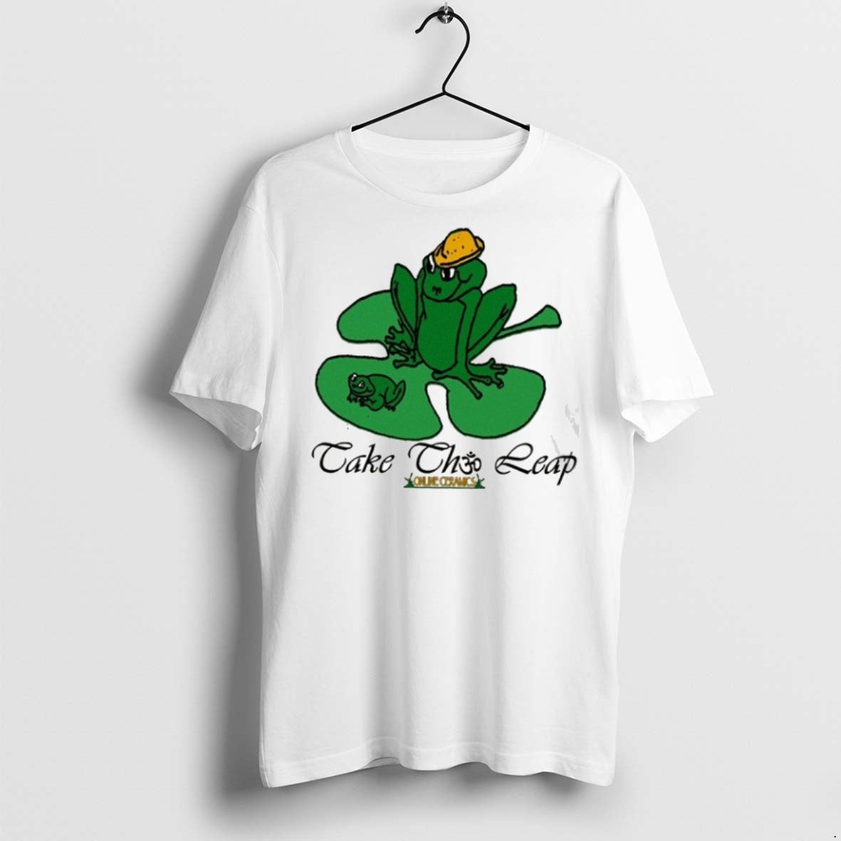 Premium Take Leap Success Frog Online Ceramics T Shirts Sweatshirt