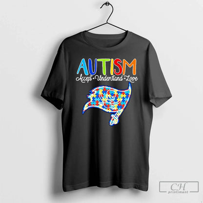 Premium Tampa Bay Buccaneers Autism Accept Understand Love T Shirts