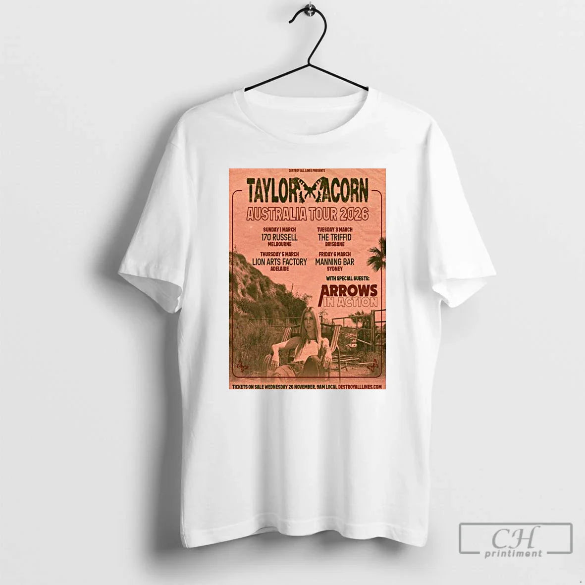 Premium Taylor Acorn Tour Australian 2026 Shirt Stylish Style