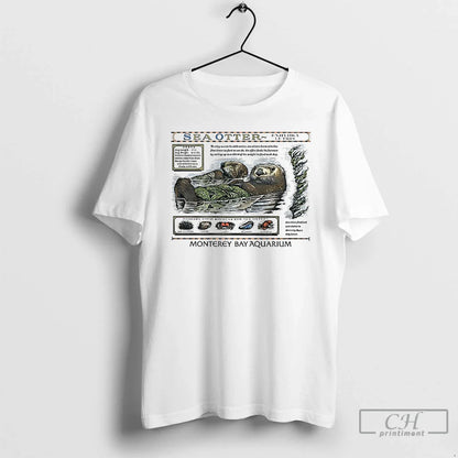 Premium Taylor Sea Otter Monterey Bay Aquarium T Shirts Long Sleeve