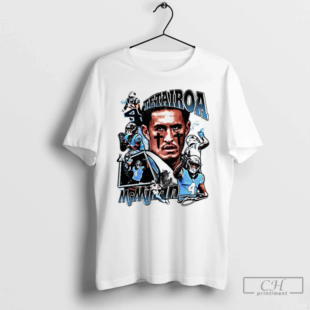 Premium Tetairoa Mcmillan Picture Collage Carolina Panthers Hoodie