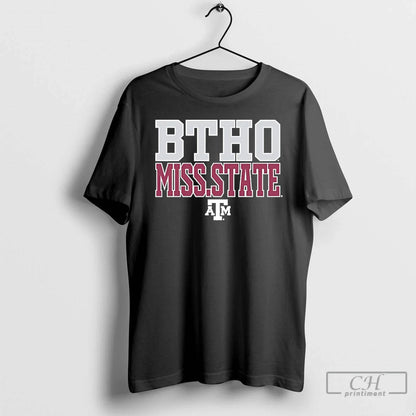 Premium Texas Am Aggies 2025 Btho Mississippi State T Shirts Tee