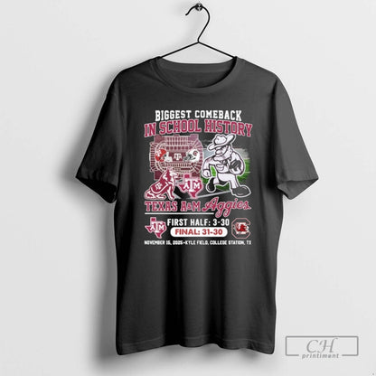 Premium Texas Am Aggies Vs South Carolina Gamecocks Biggest Comeback