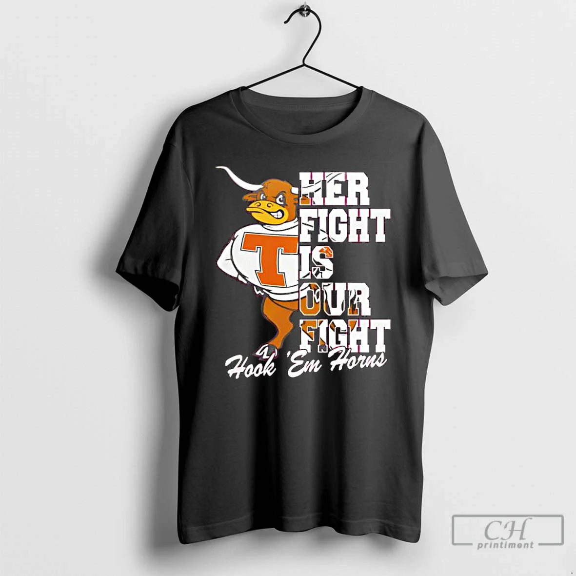 Premium Texas Longhorns Tide Tackle Cancer Her Fight Is Our Fight