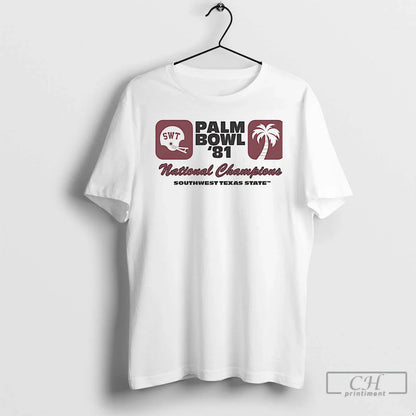 Premium Texas State Palm Bowl 1981 National Championship Ringer T