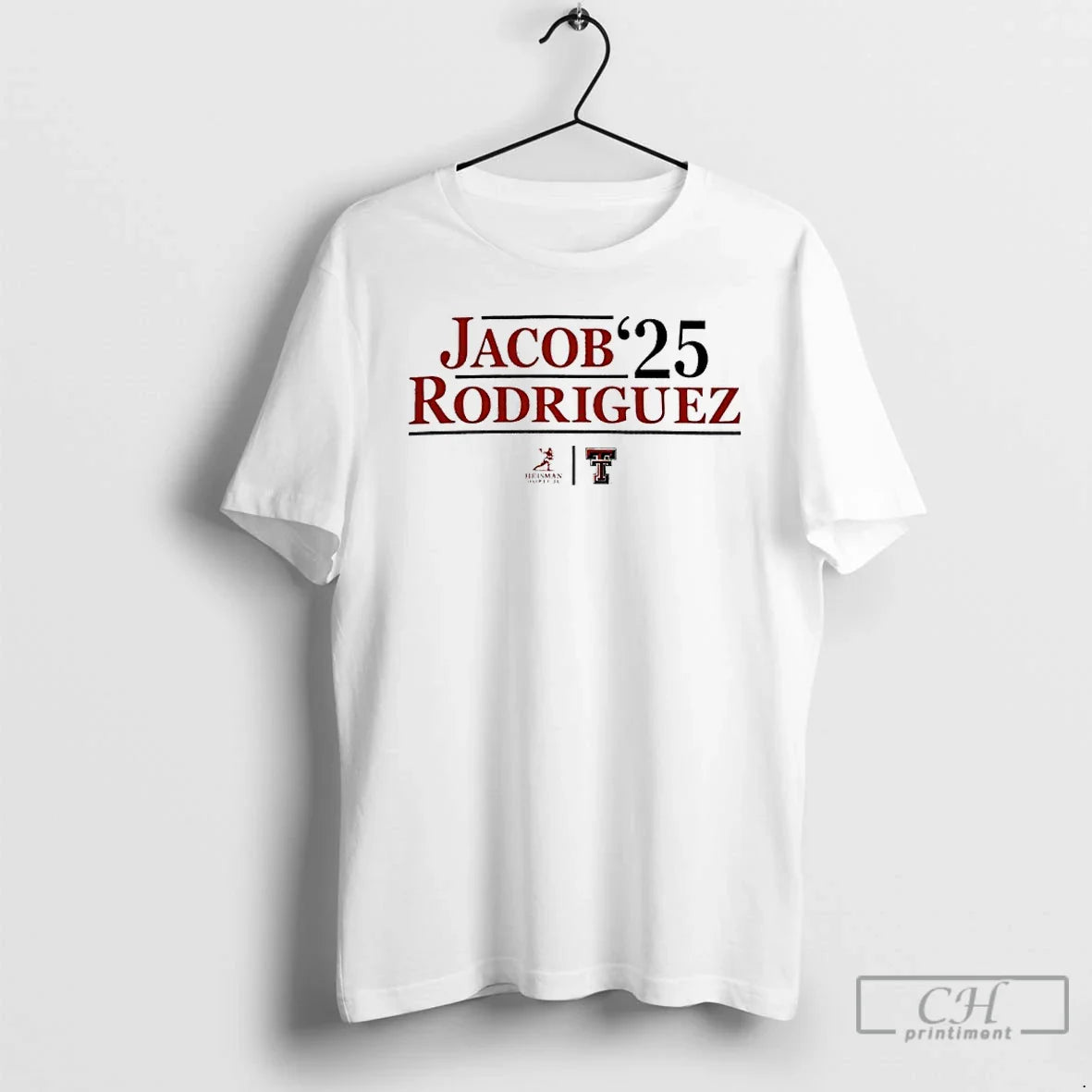 Premium Texas Tech Jacob Rodriguez 25 Heisman Trophy Tank Top Elegant