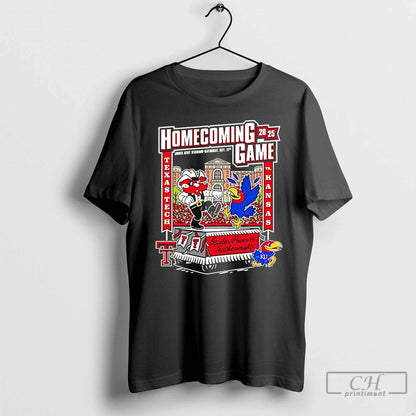 Premium Texas Tech Vs Kansas 2025 Homecoming Gameday T Shirts Hoodie