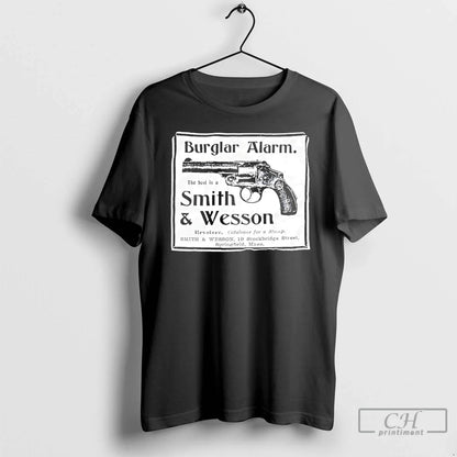 Th Best Is Smith And Wesson Burglar Alarm Firearm Grunge Long Sleeve