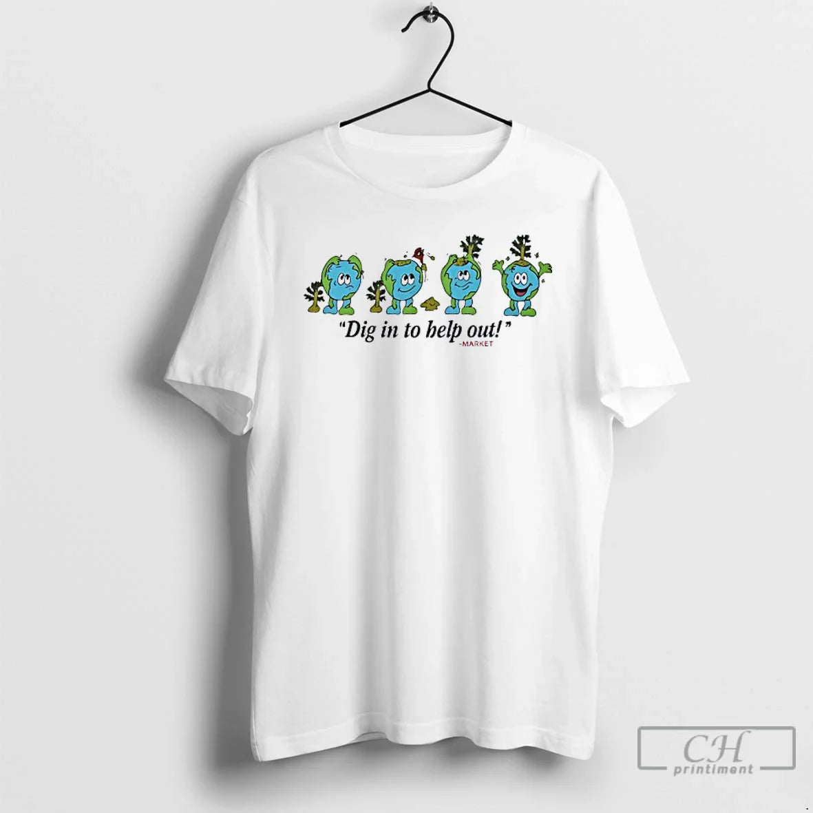 Premium Earth Dig To Help Out Market Long Sleeve Designer Look