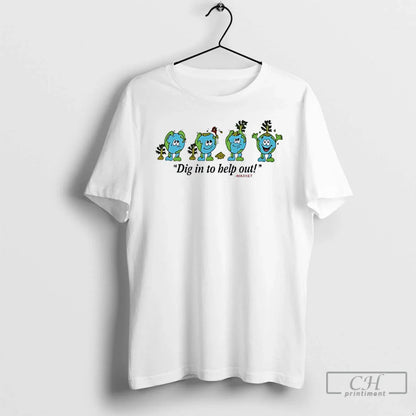 Premium Earth Dig To Help Out Market Long Sleeve Designer Look