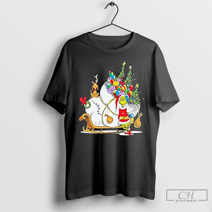 Premium Grinch Max Personalized Square Greeting Card TShirt Classic