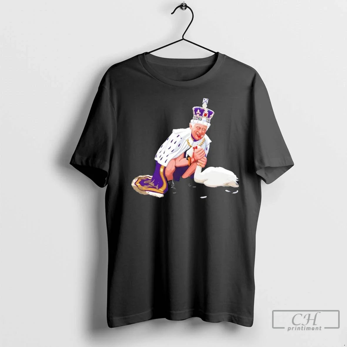 Premium King Charles Iii Eating Swan Sweatshirt Unique Style