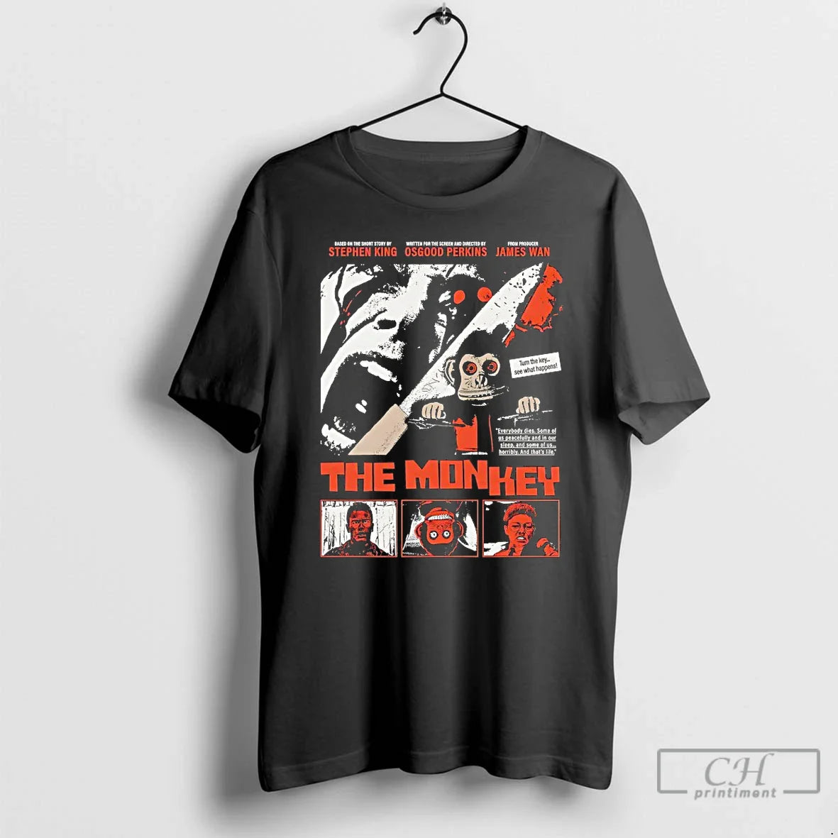 Premium Monkey Turn Key See What Happens T Shirts TShirt Retro Style