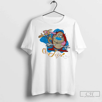 Premium Ren And Stimpy Show Oh Joy Series TShirt Trendy Gift