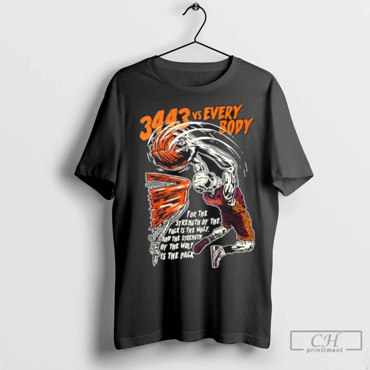 Premium Strength Wolf Is Pack Halloween Skeleton Shirt Authentic Style