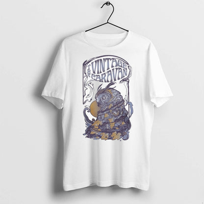 Premium Caravan Owl T Shirts TShirt Authentic Look