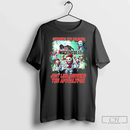 Premium Walking Dead Just Like Surviving Apocalypse Sweatshirt