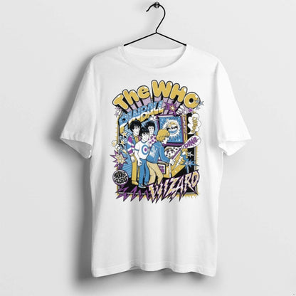 Premium Who X Market Pinball Players Wizard T Shirts Long Sleeve
