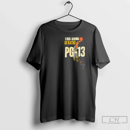 Premium This Game Is Rated Pg 13 Tee Retro Art