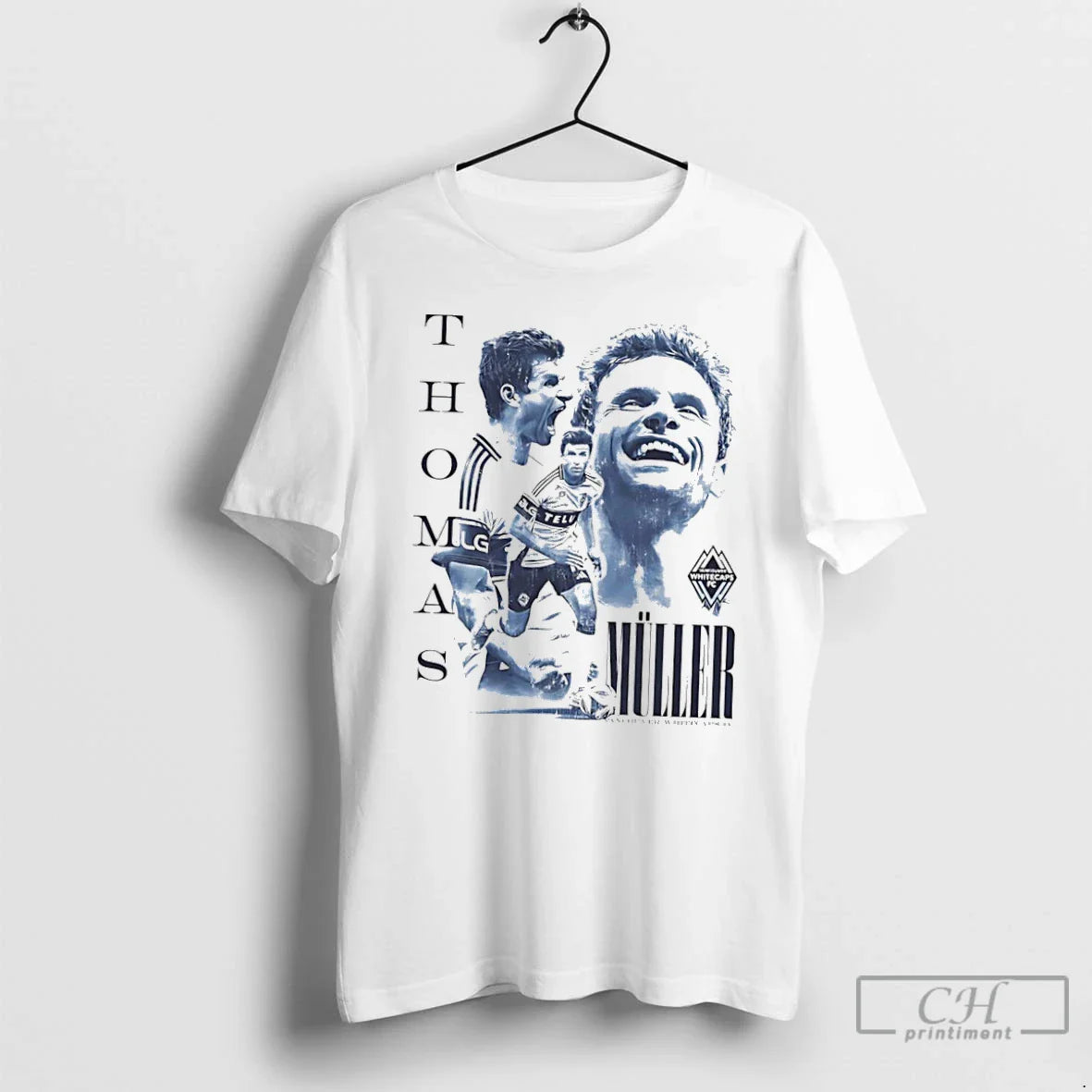 Premium Thomas Muller Vancouver Whitecaps Fc Player Collage Tee