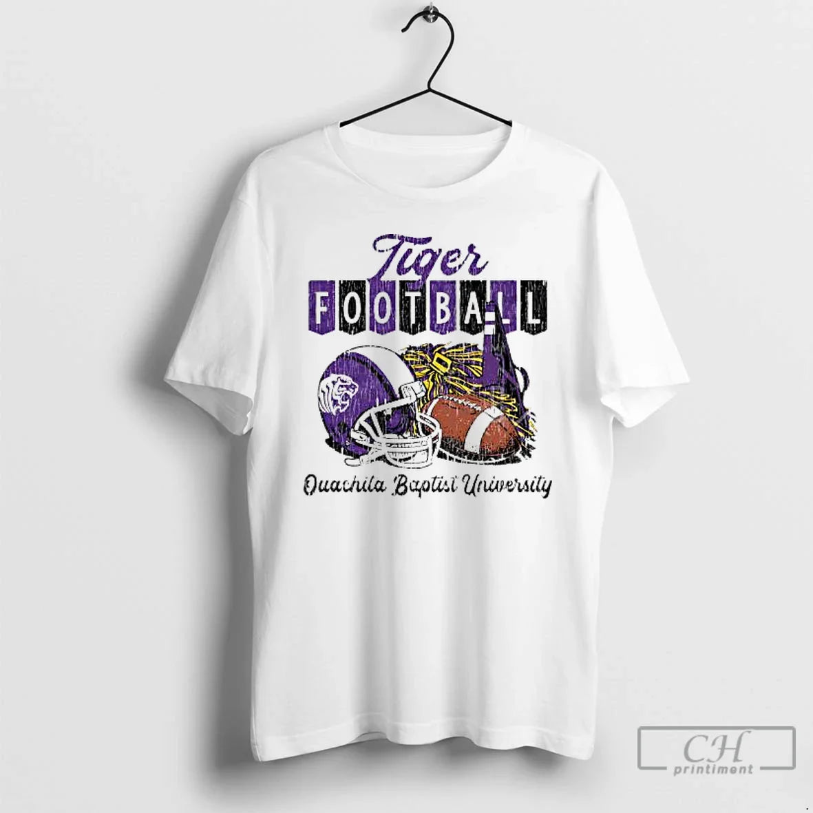Premium Tiger Football Ouachita Baptist University TShirt Designer