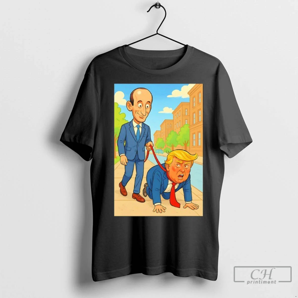 Premium Time Your Daily Walk Donald Trump Carton Meme TShirt