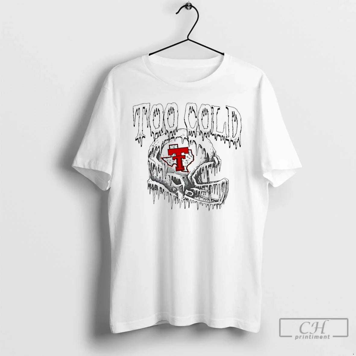 Premium Too Cold Texas Tech Football Helmet TShirt Stylish Gift